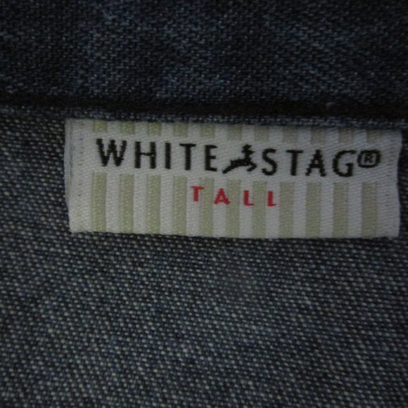 WHITE STAG WOMEN'S SIZE 14 TALL JEANS DARK BLUE DENIM TROUSER STYLE STRAIGHT LEG - Picture 7 of 9